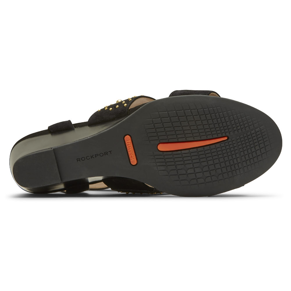 Rockport Sandaler Dame Svart - Total Motion Taylor Studded - WNEX06934